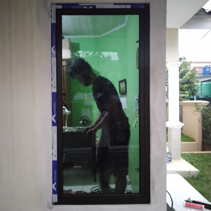 ✨Baru Kusen Jendela Almunium Alexindo 3In Warna Coklat Diskon