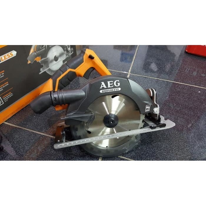 ✨New Mesin Circular Saw Cordless Brushless 7 1/4 Aeg Bks18 Bl Unit Only Terbatas