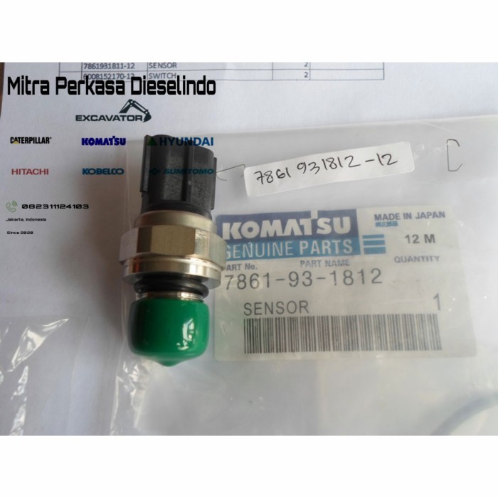 ✨Ori 7861-93-1812 / 7861931812 / 7861 93 1812 Sensor High Pressure Pc200-8 Diskon