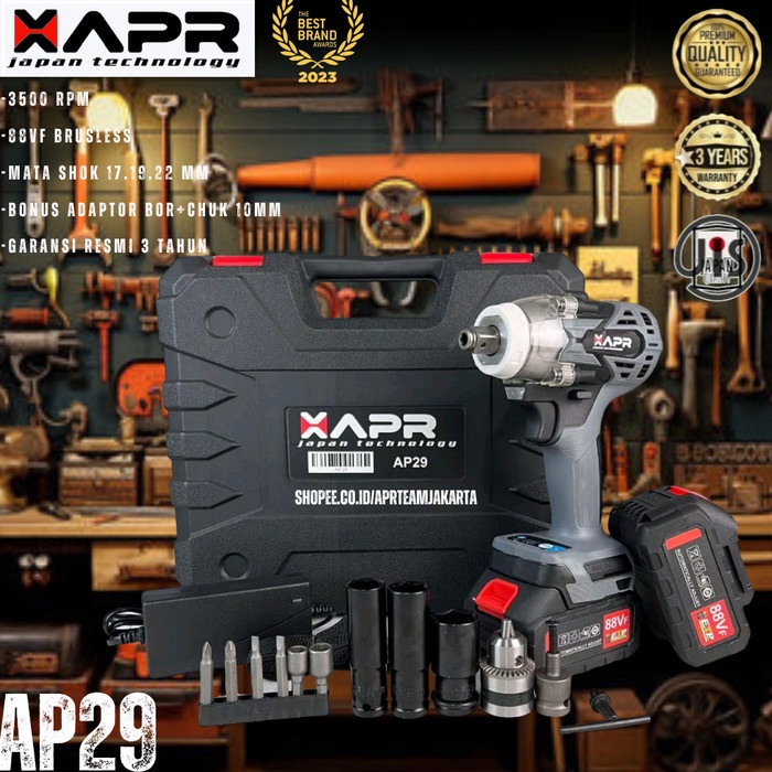 ✨Ori Mesin Impact Wrench Apr 450Nm Standart Facelift Berkualitas