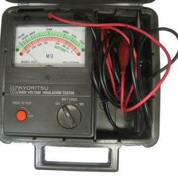 ✨Ori Kyoritsu 3122A Meger High Voltage Insulation Tester Meter 3122 A Japan Berkualitas