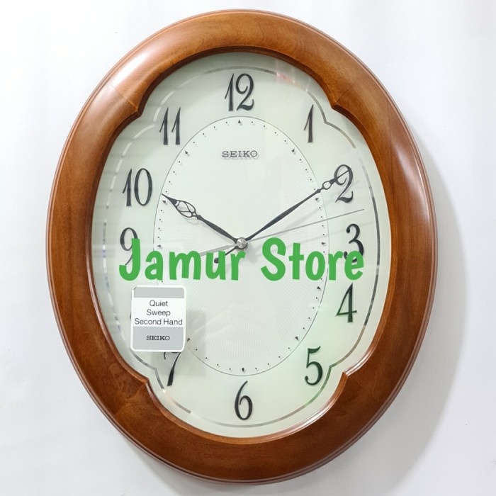 [Baru] Jam Dinding Kayu / Wall Clock Seiko Kayu Original Seiko Qxa389 Terbaru