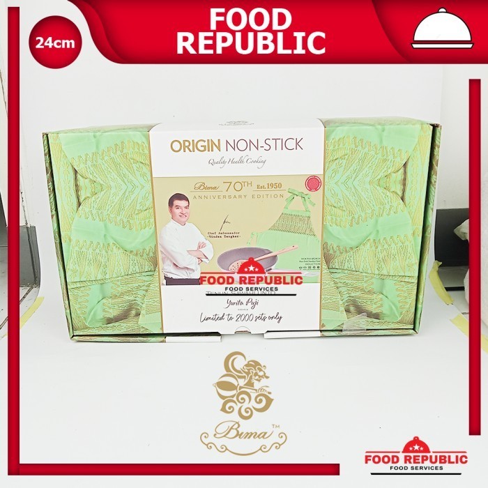 [New Ori] Bima Origin Non Stick Wok Pan 24Cm Stainles Tenun Sawahlunto B2003924S Terbatas