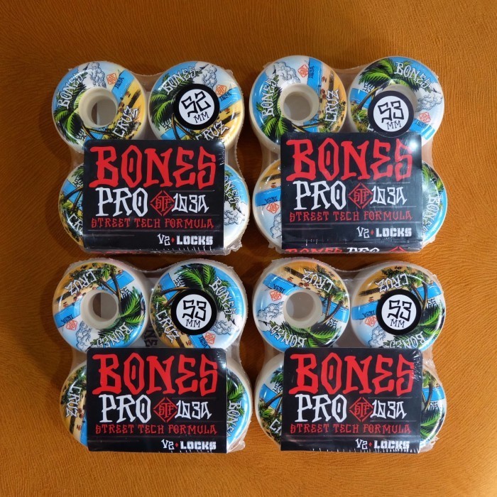 [New] Skateboard Bones Wheels Stf Street Tech Formula Berkualitas