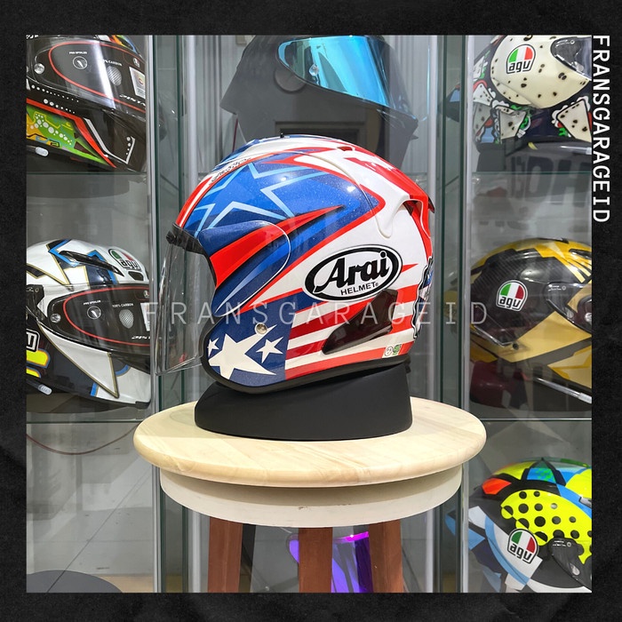 [New] Helm Ara 830 X Nicky Hayden Half Face Limited