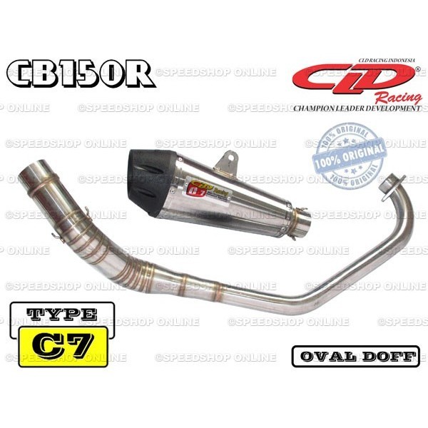 [Original] Knalpot Cld Racing Cb150R Type C7 Silencer Oval Doff Limited