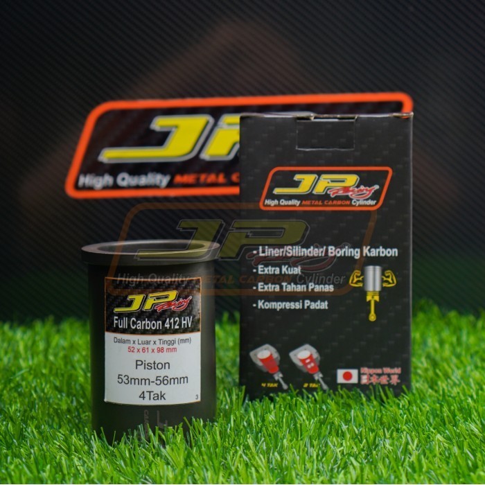 [Original] Jp Racing Liner Carbon Utk Piston 53-56 Mm Bahan Full Carbon 412 Hv Terbaru