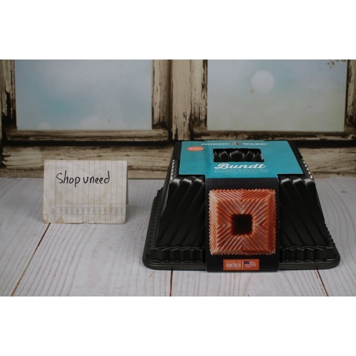 

[New Ori] Loyang Kue Nordic Ware Bundt Squared Baking Pan Made In Usa Diskon