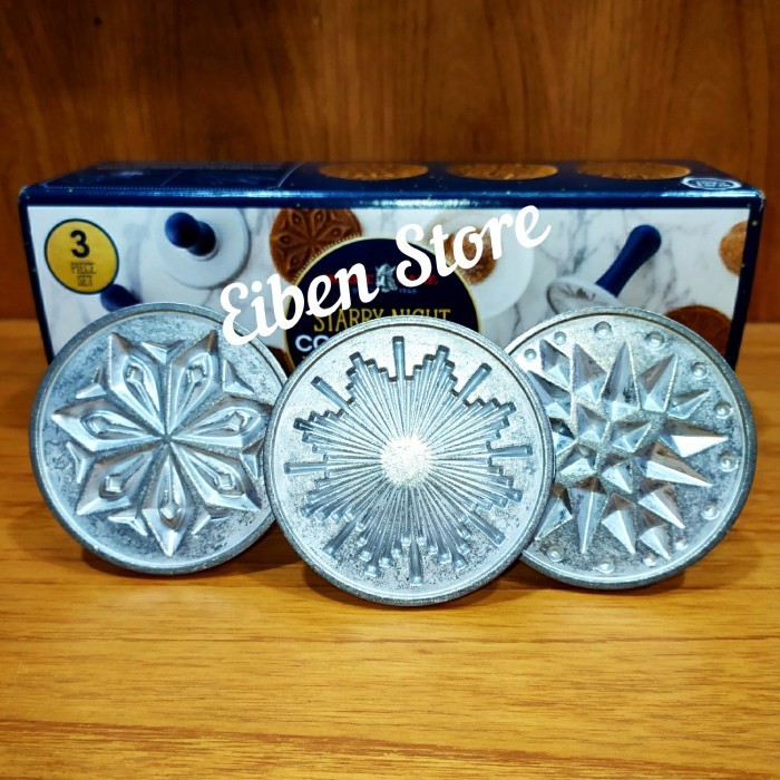 

[New Ori] Nordicware Starry Night Cookie Stamp Set Of 3Pcs Limited