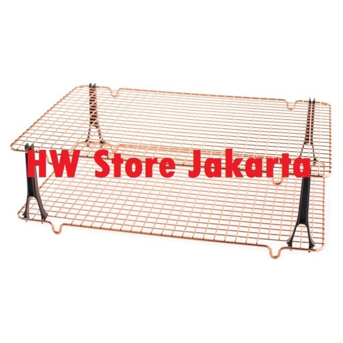 

[New Ori] Nordic Ware Stackable Cooling Rack Grids Pengering Kue Cookies Cupcake Terbatas