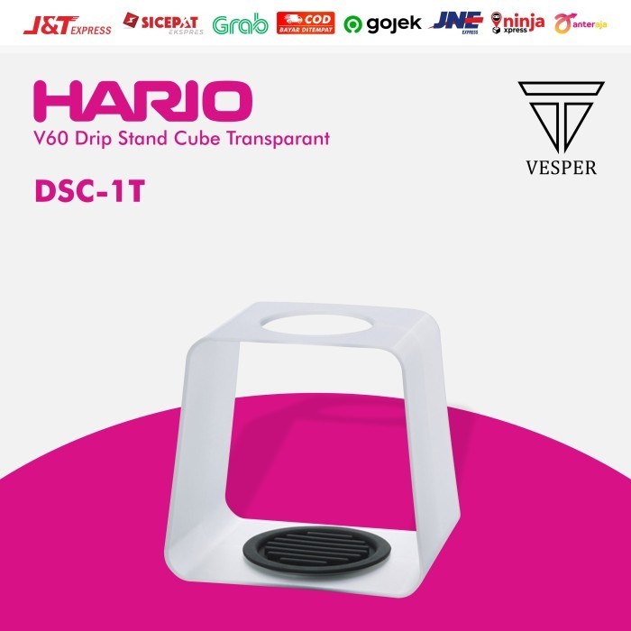 [New Ori] Hario V60 Drip Stand Cube Transparant Dsc-1T Limited