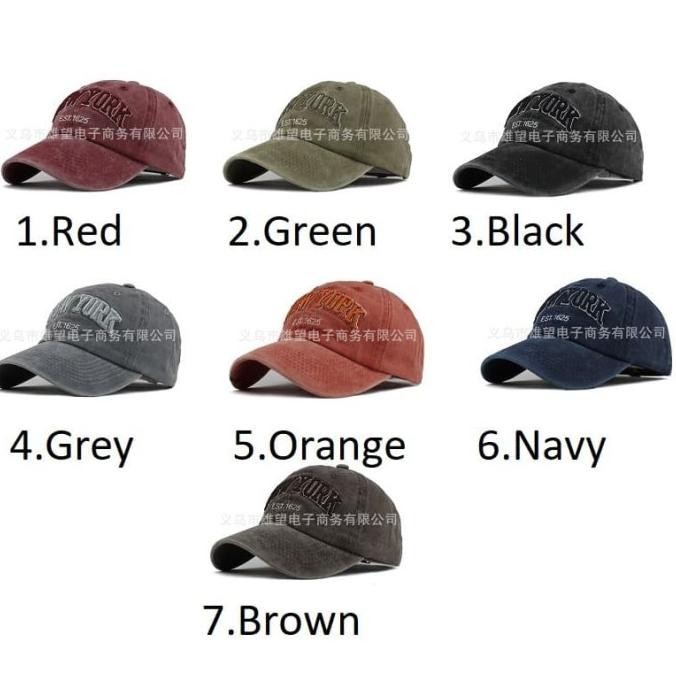 Topi Baseball New York Est 1625 Vintage Tren Korea 2019