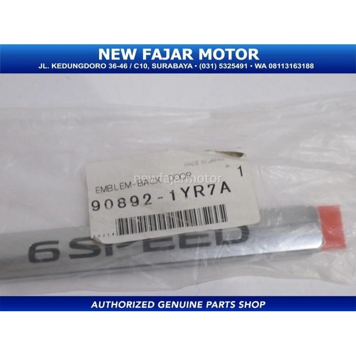 Emblem Belakang Nissan Livina L11 6 Speed