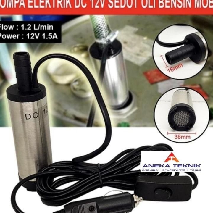 Pompa Elektrik Dc 12V Sedot Oli Bensin Mobil
