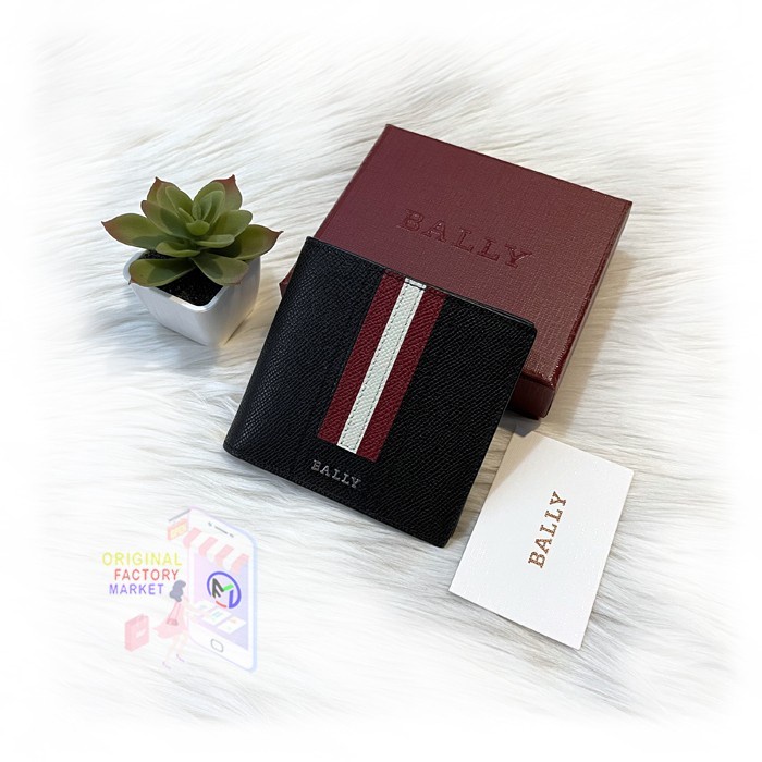 ✅New Ready Dompet Bally Wallet Teyve Trasai Bifold Men Classic Original Terbatas