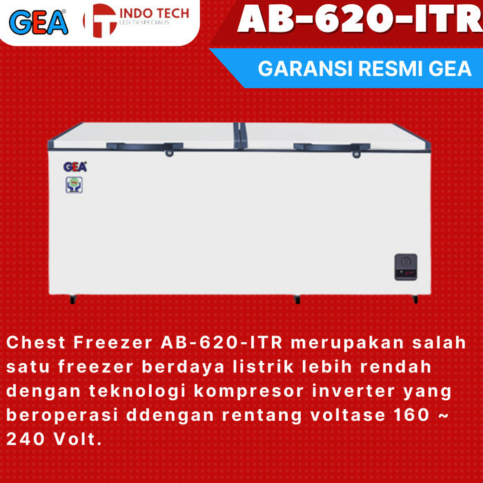 [Baru] Chest Freezer Gea Ab-620-Itr Box Freezer Terbaru