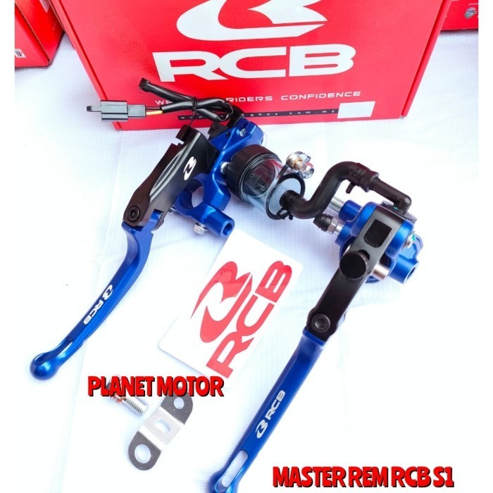 ✅Baru Master Rem Rcb S1 Kiri Kanan Biru Master Rem S1 Plus Handle Kopling S1 Terbatas
