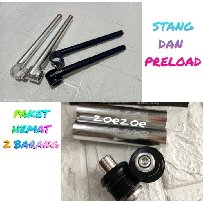 ✅Baru Paket Stang Bpro Ninja 150 Rr Tutup Shock Ninja Rr 150 Preload Bpro Berkualitas