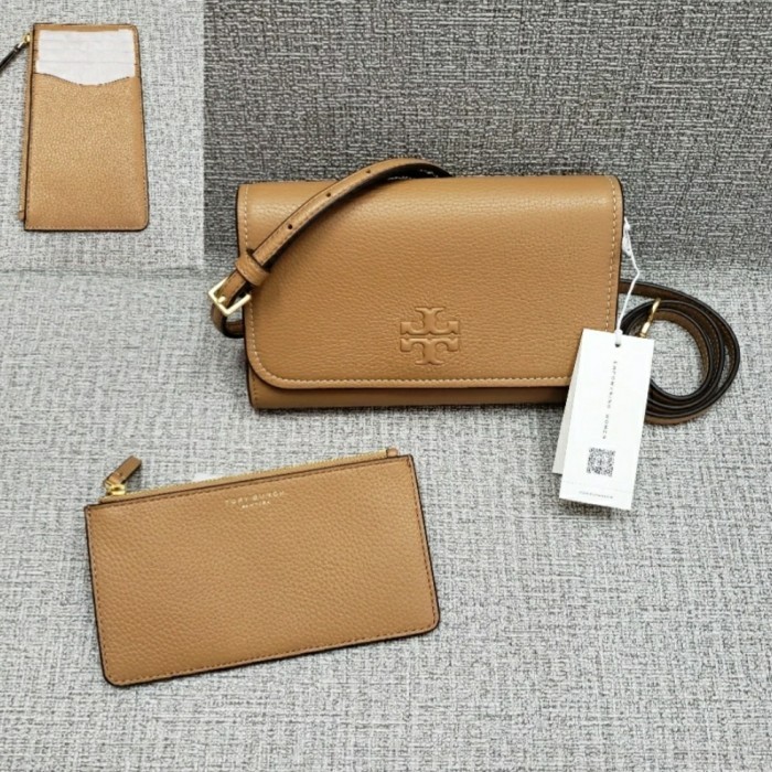 ✅New Ready Tb Thea Flap Wallet With Card Case. Crossbody. Tiramisu. 14646 Diskon