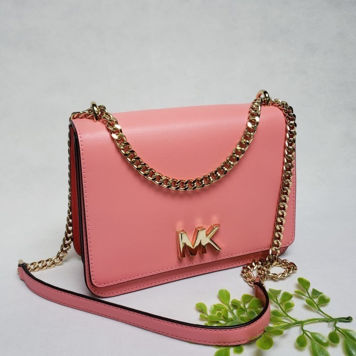 ✅New Tas Original Mk Mott Large Chain Grapfruit Multi 22X15X7Cm Terbaru