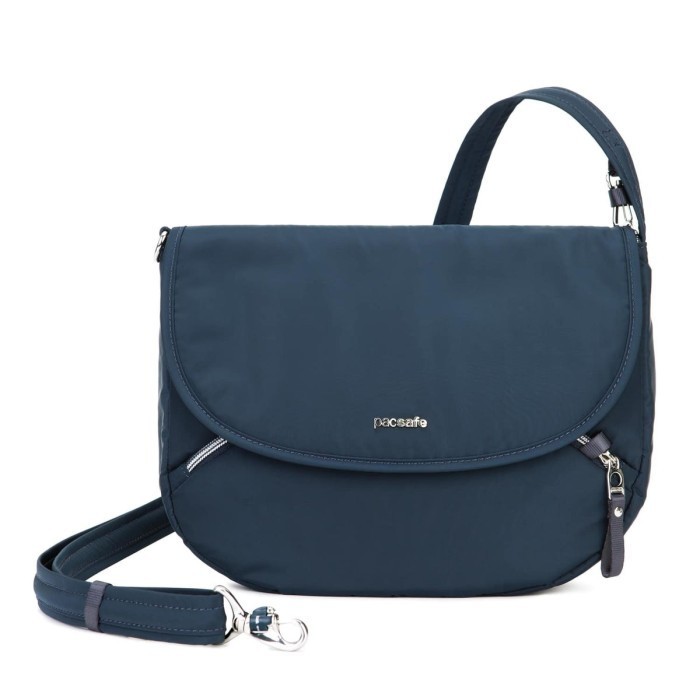 ✅New Pacsafe Stylesafe Anti-Theft Crossbody Bag Women - Navy Limited