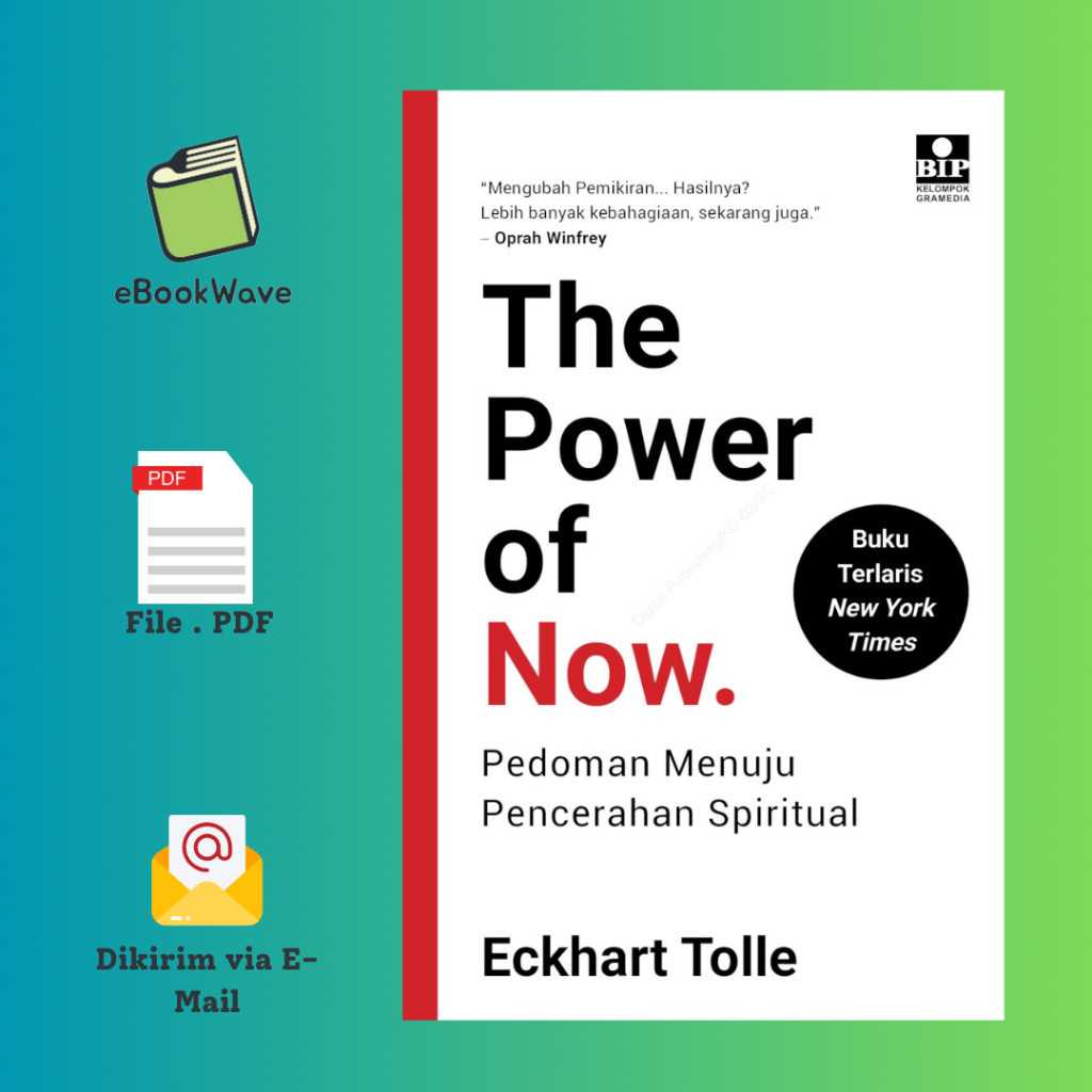 

The Power of Now Pedoman Menuju Pencerahan Spiritual By Eckhart Tolle Book BEST SELLER (Bahasa Indonesia)