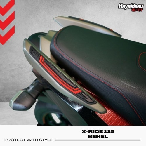 XRIDE 115 Body Protector Behel Pillion Grip Cover - Merah