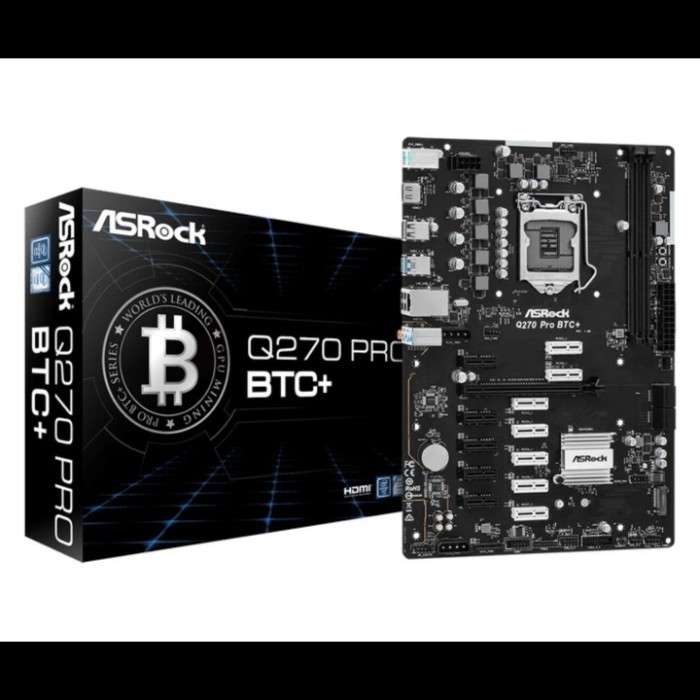 paket mobo asrock q270 pro btc