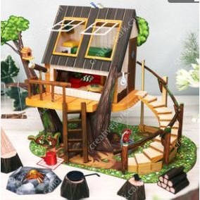 

RUMAH POHON KERTAS miniatur DIY Papercraft