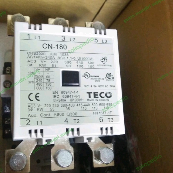 [New Ori] Contactor Teco Cn 180 Original Part Limited