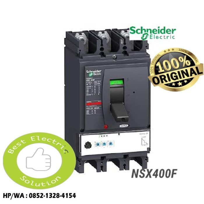 [New Ori] Nsx400F 3X400 Micrologic 2.3 / Lv432676 / Mccb Schneider / Nsx 400 F Terbatas