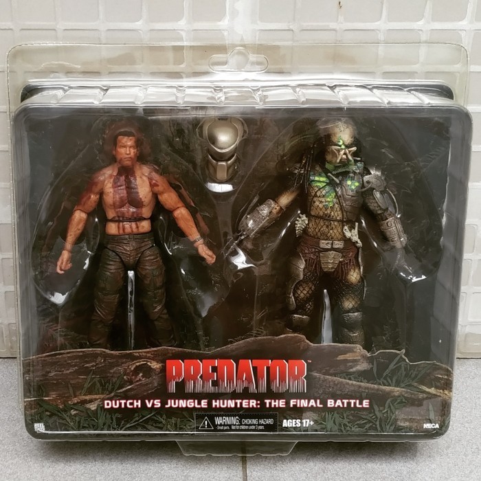 [Ori] Neca Original 1987 Predator 2-Pack Dutch Vs Jungle Hunter Final Battle Terbaru