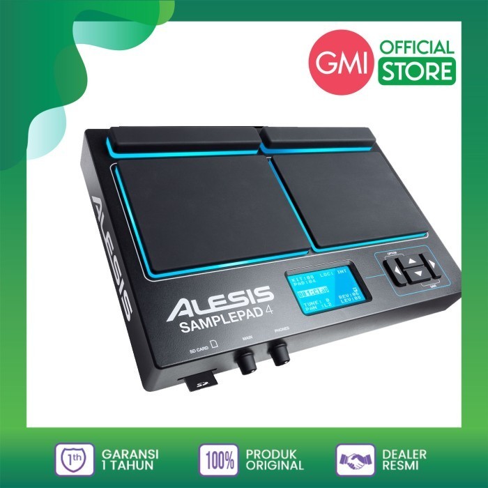 [New] Alesis Sample Pad 4 Percussion And Sample-Triggering Instrument Terbatas
