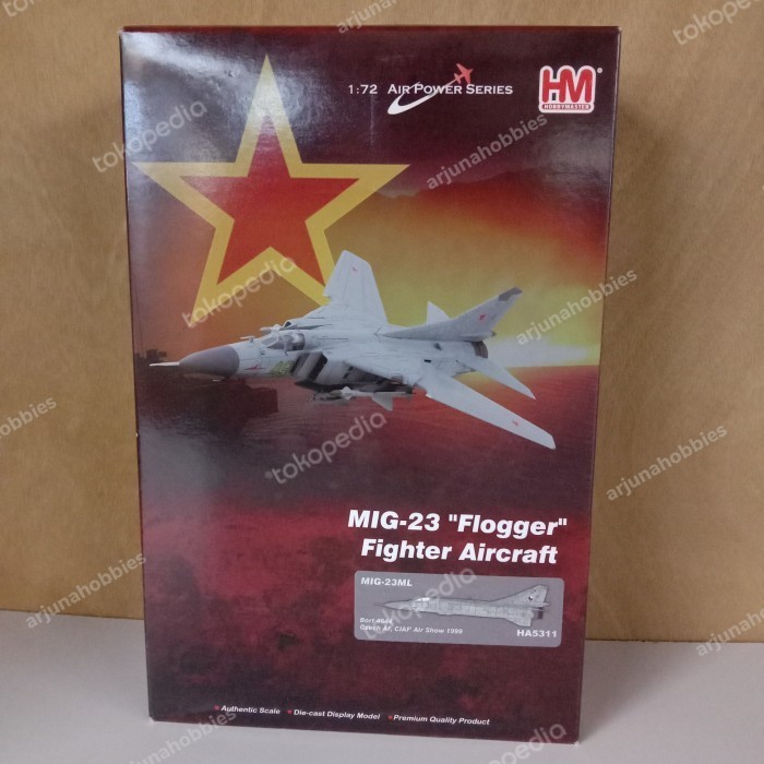 [Original] Planes Hm 1:72 Ha5311 Mig-23 Flogger Fighter Aircraft Berkualitas