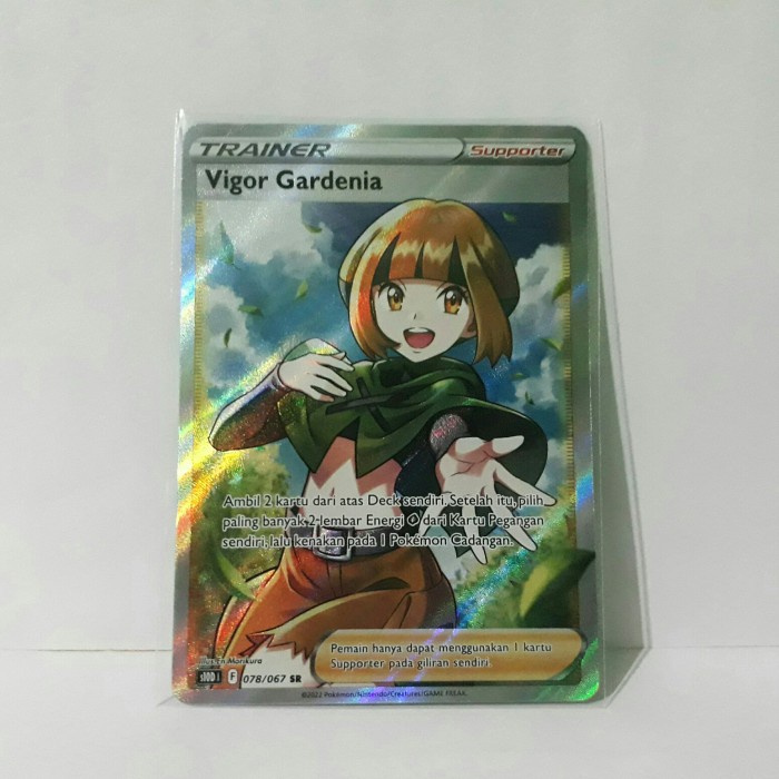 ✅Baru Kartu Pokemon Trainer Vigor Gardenia Sr Diskon