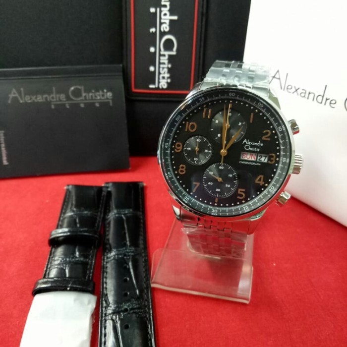 ✅New Jam Tangan Pria Alexandre Christie Ac 6492 Mc Stainless Steel Berkualitas