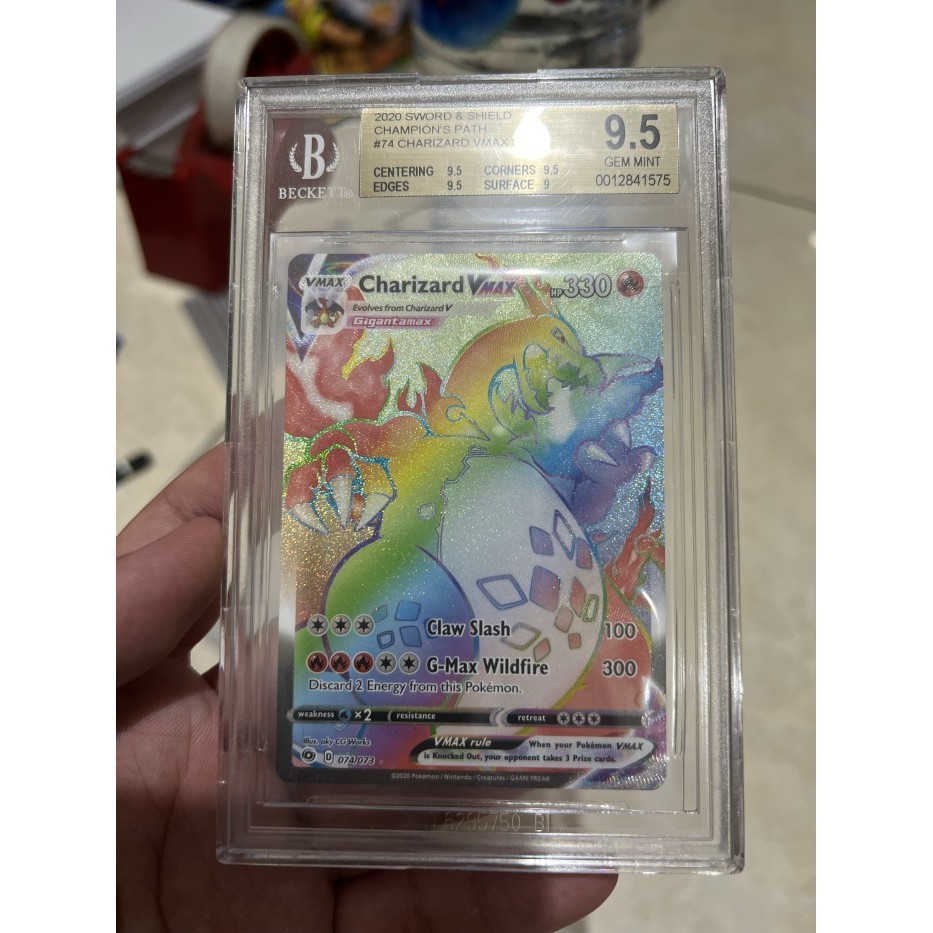 ✅Baru Graded Pokemon Tcg Champion Path Charizard Vmax Hr Bgs 9.5 Diskon