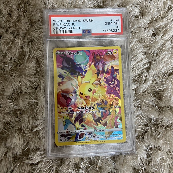 ✅Baru Pikachu Crown Zenith Psa 10 Diskon