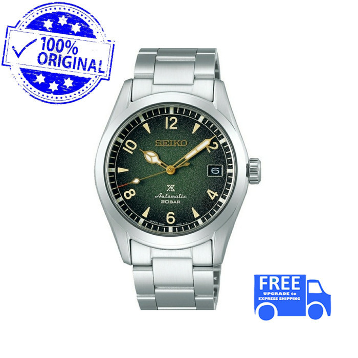✅New Seiko Prospex Alpinist Spb155J1 Green Dial All Stainless Steel Berkualitas