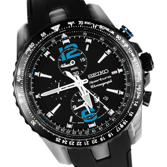 ✅New Seiko Sportura Chronograph Snaf25 Diskon