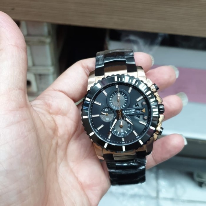 ✅Ready Jam Tangan Pria Balmer B 7980 Sapphire Rantai Original Murah Berkualitas