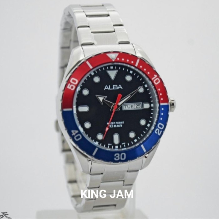 ✅Ready Jam Tangan Pria Alba Aj6107X1 Original Pepsi Terbatas