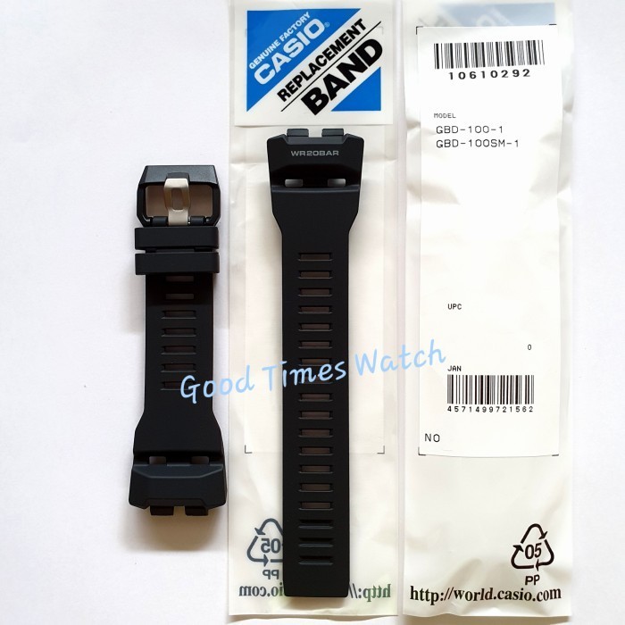 ✅Original Strap G-Shock Gbd-100-1 Gbd 100Sm Gbd 100 Casio Original Terbatas