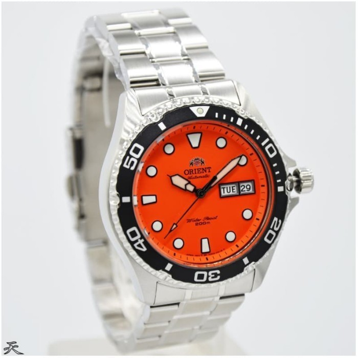 ✅Original Jam Tangan Pria Orient Faa02006M9 Automatic Rantai Silver Original Limited