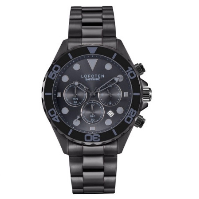 ✅Original Jam Tangan Pria Lofoten F6521 Full Black Rantai Original Limited