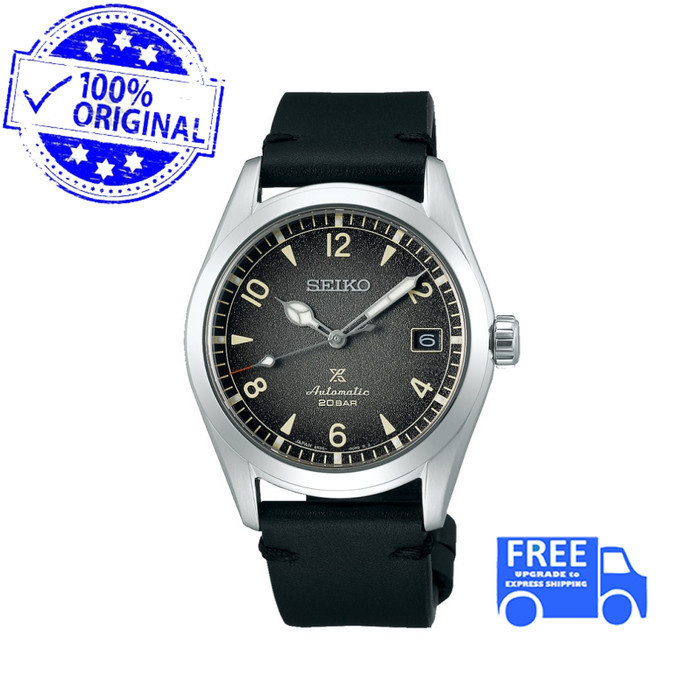 ✅New Ori Seiko Prospex Alpinist Spb159J1 Black Dial Black Leather Limited