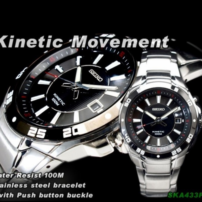 ✅Original Jam Tangan Pria Seiko Kinetic Ska433 P1 Seiko Ska433P1 Limited
