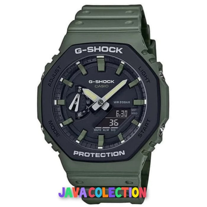 ✅Original Jam Tangan Pria Casio G-Shock Ga-2110Su-3Adr Green Original Diskon