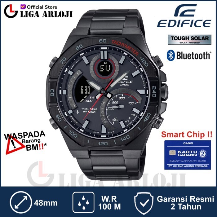 ✅Original Casio Edifice Ecb-950Dc-1Adf Jam Tangan Pria Bluetooth Ecb-950Dc-1A Terbaru