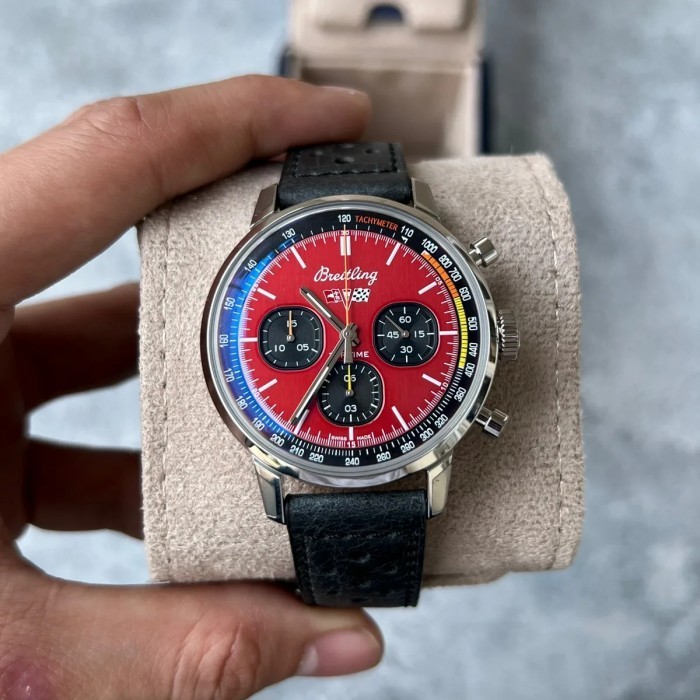 ✅Ready Breitling Toptime Corvette Red Dial Jam Tangan Pria Terbatas
